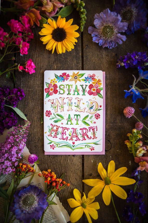 Wild at Heart - Greeting Card