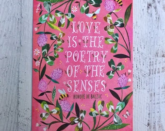 Love is the Poetry - Greeting Card