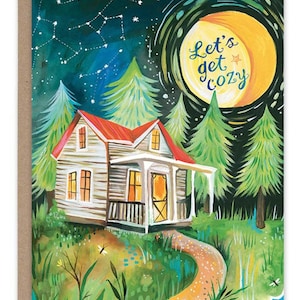 Cosy Cabin-wenskaart - Gefeliciteerd met je verjaardag