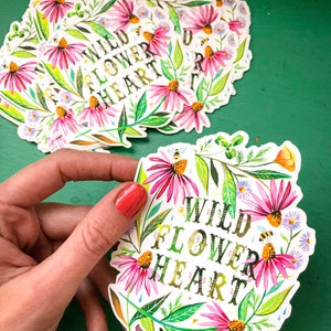 Wildflower Heart - Matte Sticker