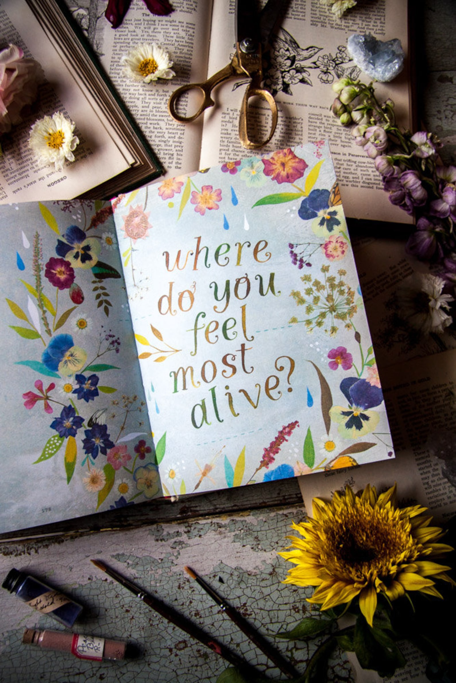 How to Be a Wildflower A Field Guide by Katie Daisy. SIGNED Etsy