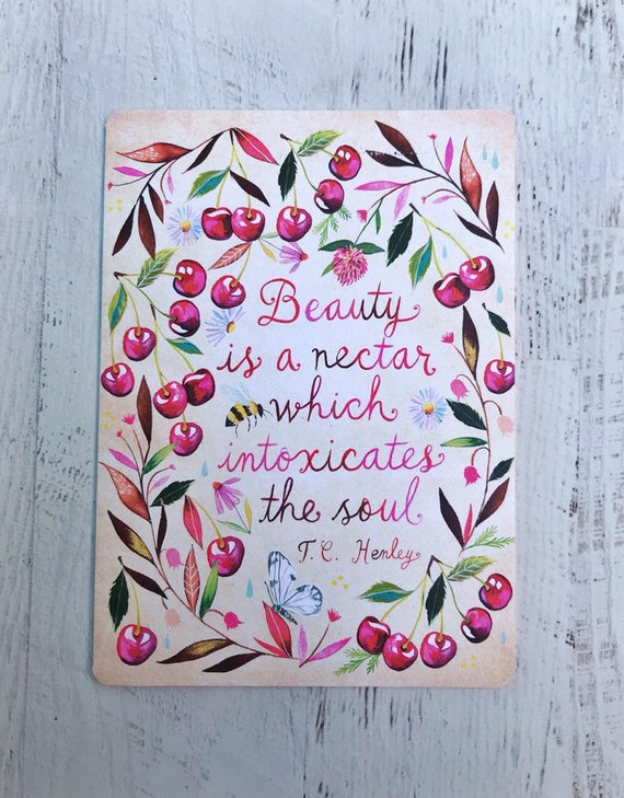 Beauty is a Nectar - Greeting Card