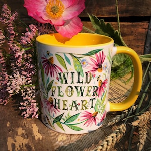 Wildflower Heart Mug