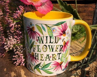 Wildflower Heart Mug