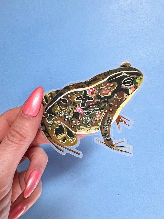 Garden Toad clear sticker