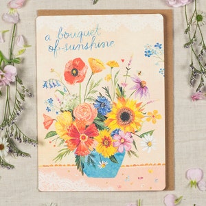 Bouquet of Sunshine - Grußkarte