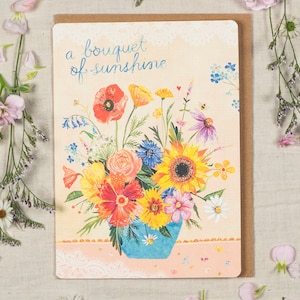 Bouquet de soleil - Carte de voeux