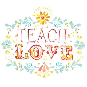 Teach Love art print image 2