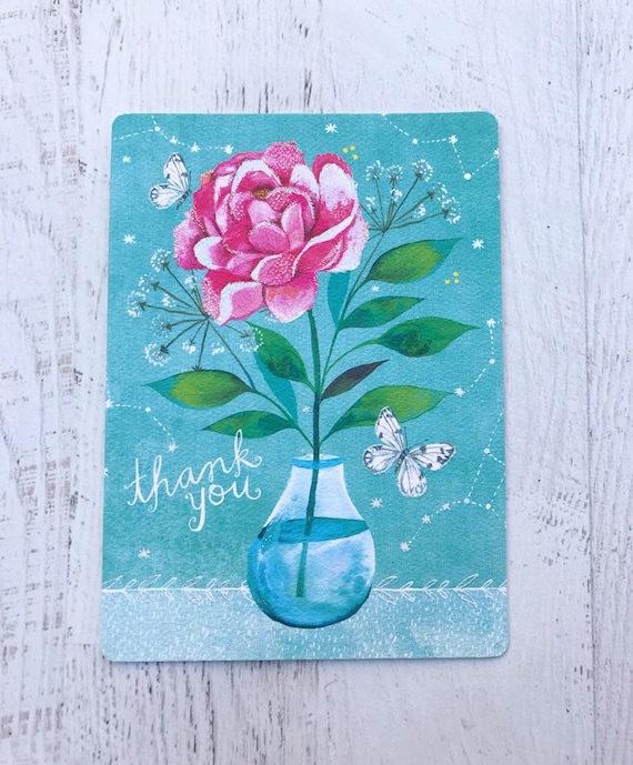 Thank You | Katie Daisy | Glitter Greeting Card