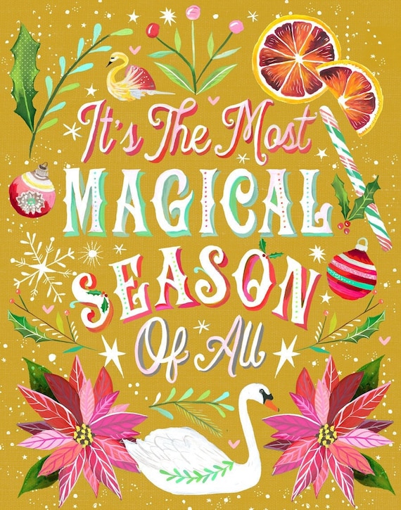 Magical Season | Holiday Wall Art | by Katie Daisy