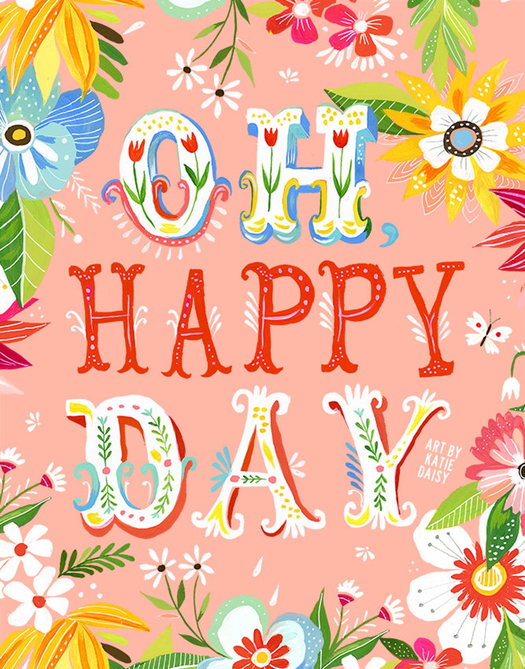 Oh Happy Day Art Print - Etsy