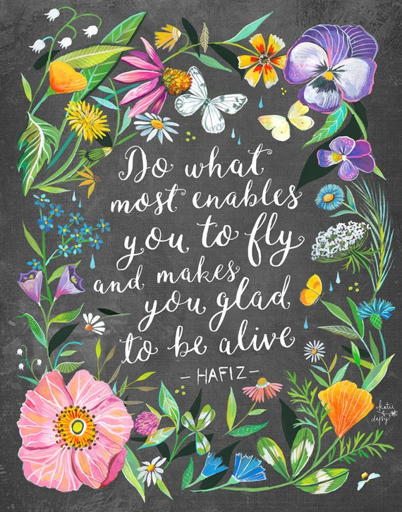 Glad To Be Alive Art Print