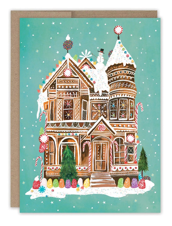 Gingerbread House Holiday Card