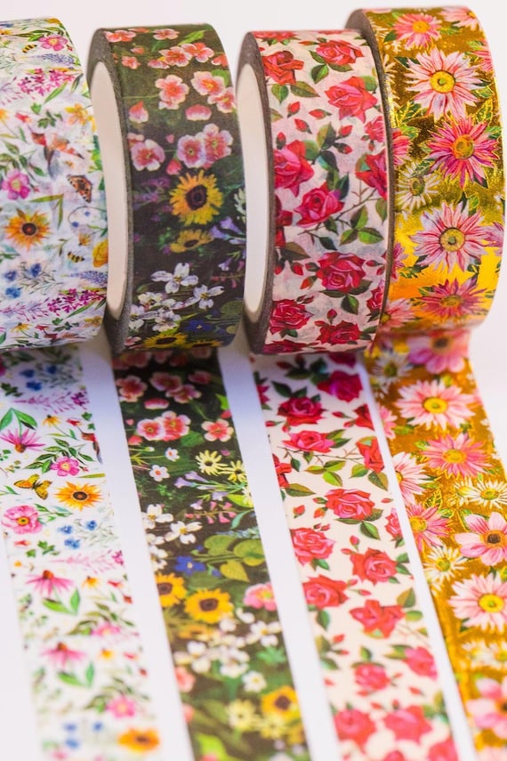 Floral - 4-Pack Washi Tape Roll Set