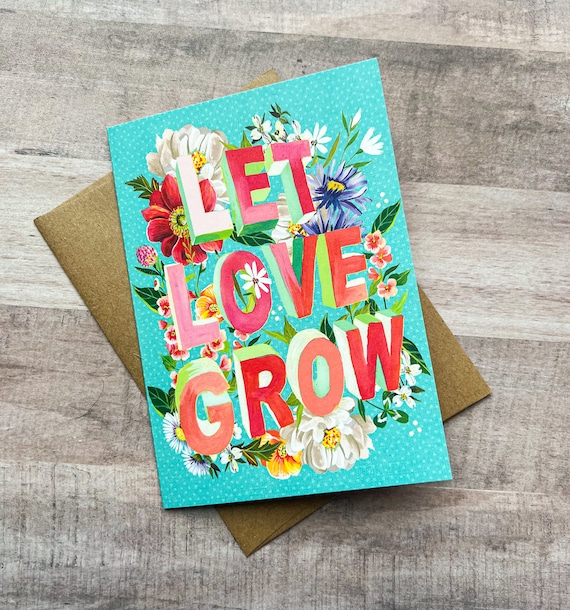 Let Love Grow - Wedding Card