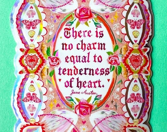 Tenderness of Heart Sticker with Holographic Accents