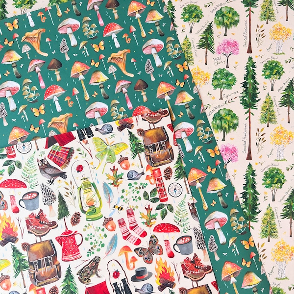 Outdoorsy Gift Wrap Sheets