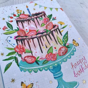 Birthday Cake - Greeting Card