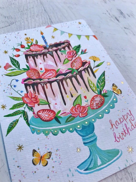 Birthday Cake - Greeting Card