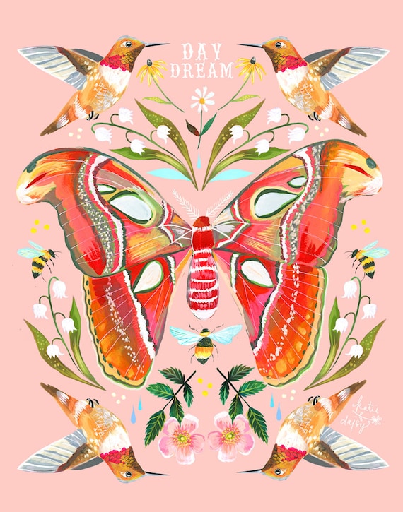 Daydream Moth Art Print