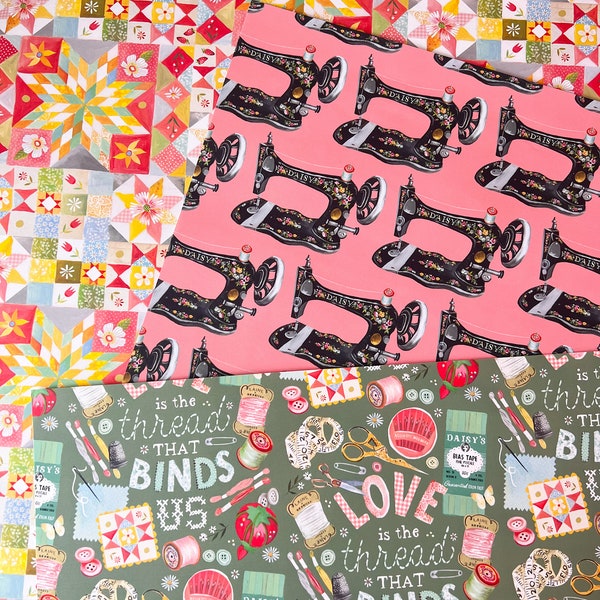 Sewing Gift Wrap Sheets