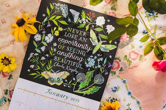 mini-2023-wall-calendar-by-katie-daisy-etsy