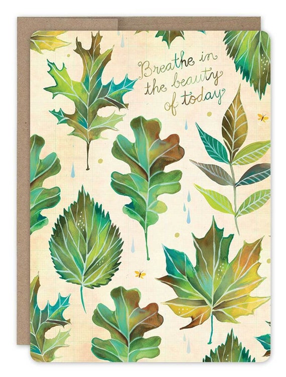 Breathe in the Beauty of Today - Greeting Card