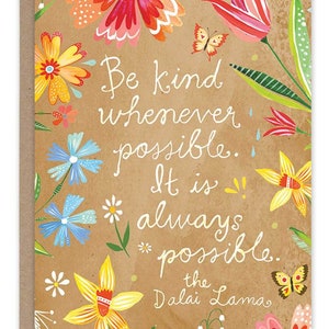 Be Kind - Greeting Card