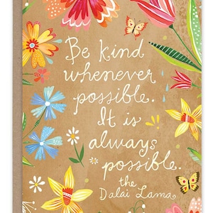 Be Kind - Greeting Card