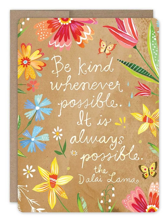 Be Kind - Greeting Card