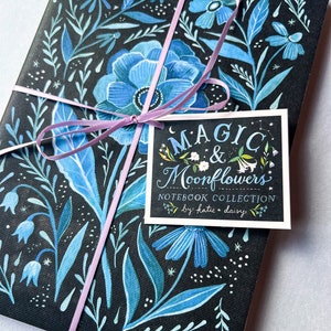 Magic & Moonflowers Notebook Collection. Journal Set, Perfect Gift for Writers, Dreamers and Artists