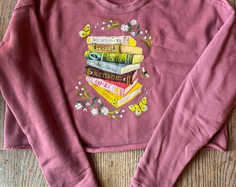 Books - Cropped Sweatshirt