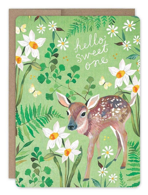 Hello Sweet One - Greeting Card