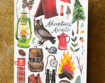 Adventure Awaits  Birthday Card