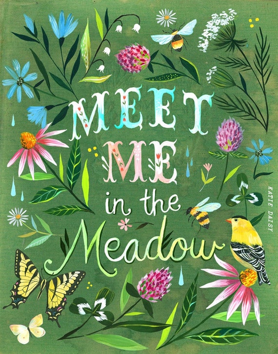 Meet Me In The Meadow  -  vertical print