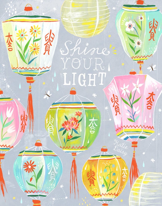 Shine Your Light Art Print