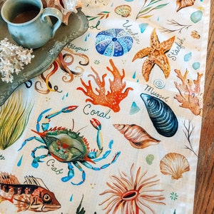 Tide Pool Tea Towel