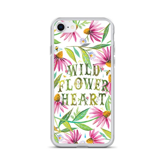 Wildflower Heart on White