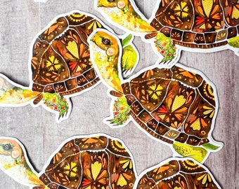 Box Turtle clear sticker