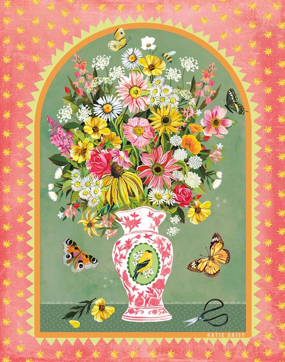 Botanica | Wildflower Art Print | Floral Wall Art | Katie Daisy | 8x10 | 11x14