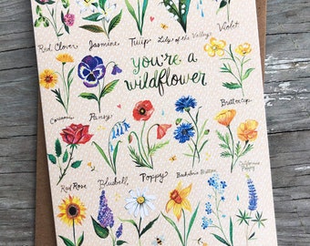 Wildflower- Greeting Card