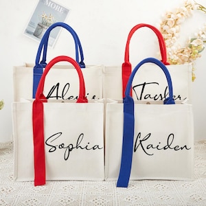 Personalized Bridesmaid Gift Bag, Beach tote bag, Bachelorette Party Bag, Bridesmaid Proposal Gift,Beach Bag, Bridal Shower