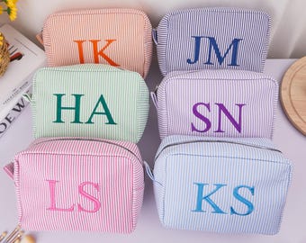 Custom Cosmetic Bag for Bridesmaid , Custom Makeup Bag, Personalized gift for Bridal party, gift for her, gift for Bridesmaid, Custom Bag