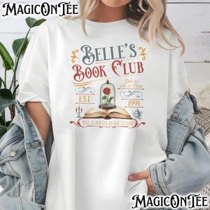 Belle&#39;s Book Club Shirt, Geschichte so alt wie die Zeit Belle&#39;s Book Cafe Shirt, Belle Princess Book Tee, Buchliebhaber Geschenk
