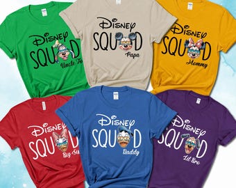 Disney Familie Shirts, Disneyworld Shirts Familie, Benutzerdefinierte Disney Charaktere Familie Sunglass Shirts, Personalisiert, Disney Familienshirts, Gigi