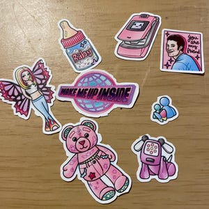 2000er Jahre Design Mini Sticker