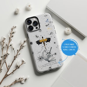 Personalisierte Drachen Handyhülle, Bookish Design Book Lover Geschenk für iPhone 17 16 15 14