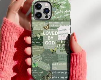 Christian Bible Verse Collage Tough Phone Case | Faith Over Fear