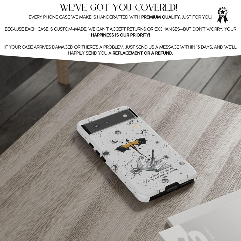 Benutzerdefinierte Bookish Phone Case Dragon Book Lieblingssatz Celestial Bücherregal Phone Case Book Geschenke Merch Google Pixel 9 8 7 6 pro case Bild 9