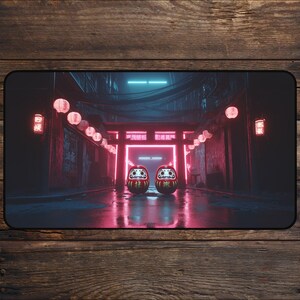 Daruma TCG Playmat for MTG Fans Japanese Art Anime Desk Mat Magic Card Games | Custom Playmat Mousepad, DnD, mtg Accessories Playmats
